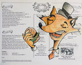 Menu drawing - Chez Fonfon.