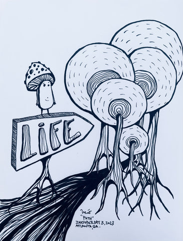 Inktober Day 3, 2023 "Path"