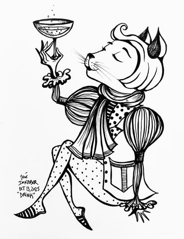 Inktober Day 13, 2025 "Drink"