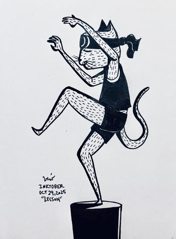 Inktober Day 29, 2025 "Lesson”