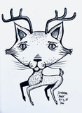 Inktober Day 5, 2025 "Deer"