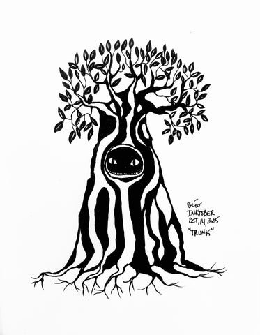 Inktober Day 14, 2025 "Trunk"