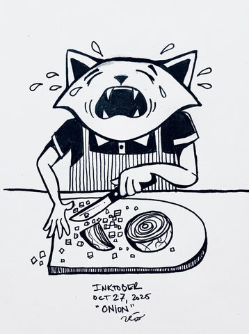 Inktober Day 27, 2025 "Onion”