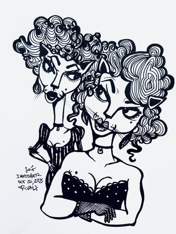 Inktober Day 20, 2025 "Rival”