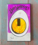 Single Light Switch Plate - French Egg