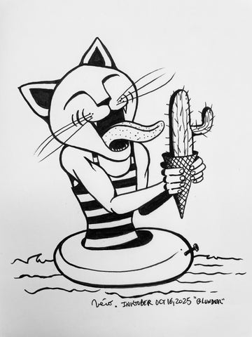 Inktober Day 16, 2025 "Blunder”