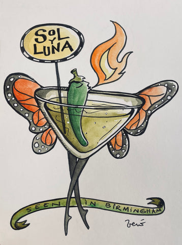 Sol y Luna - drawing.