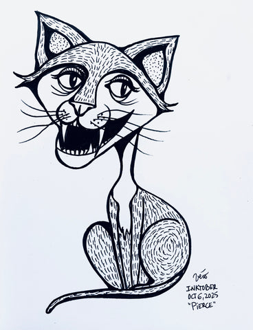 Inktober Day 6, 2025 "Pierce"