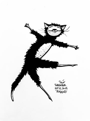 Inktober Day 15, 2025 "Ragged"