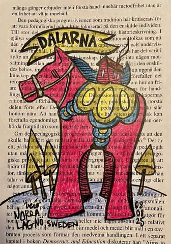 Sweden - Dala - original drawing.