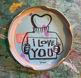 I love you - jar lid magnet