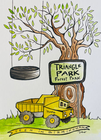 Triangle Park - drawing