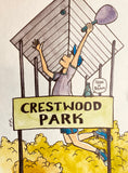 Pickle ball in Crestwood Park - drawing