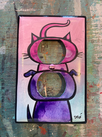 Plug Plate - Cat and Dog