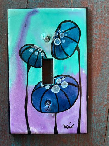 Single Light Switch Plate - Botanical 4