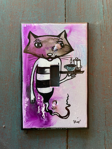 Single Light Switch Plate - The perfect cat