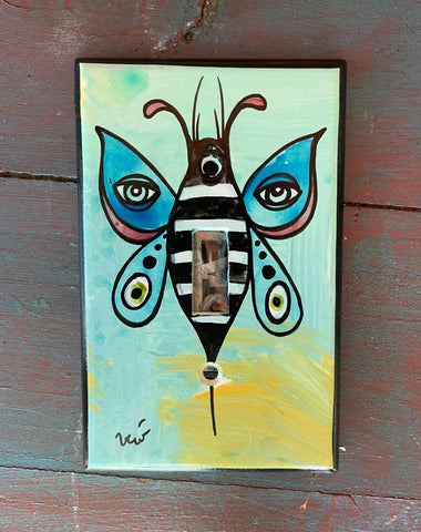 Single Light Switch Plate - Butterfly