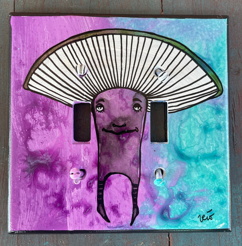 Double Light Switch Plate - Señor Champiñón