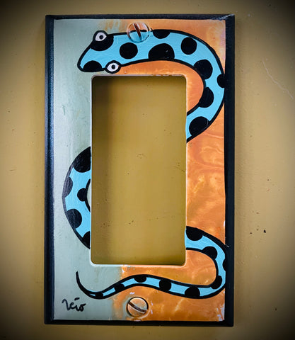 Single Light Switch Plate (Frame style) - Snake
