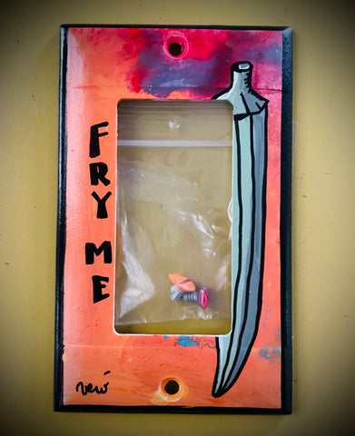Single Light Switch Plate (Frame style) - Fry me