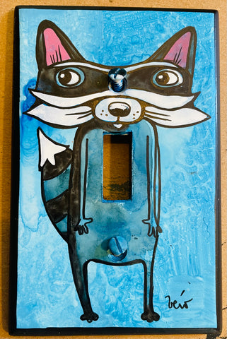 Light Switch Plate - Mister Raccoon