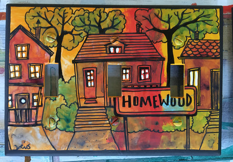 Triple Light Switch Plate - Homewood
