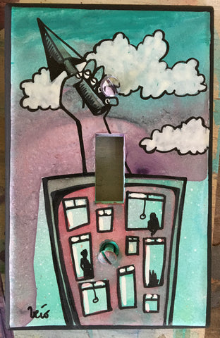 Single Light Switch Plate - Birmingham Icon