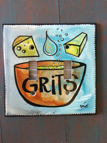 Double Light Switch Plate - Grits