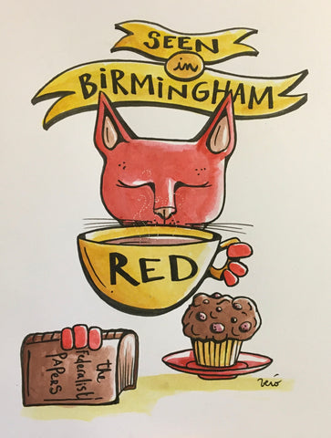 Coffee and Literature - drawing