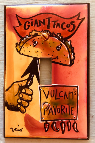 Single Light Switch Plate - Vulcan's Tacos