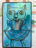 Single Light Switch Plate - Lady Cat