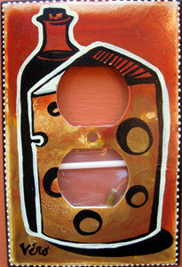 Wine and Cheese - plug plate - Naked Art Gallery