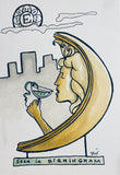 Moon Shining - drawing