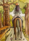 The Equestrian Trail at the Oak - drawing