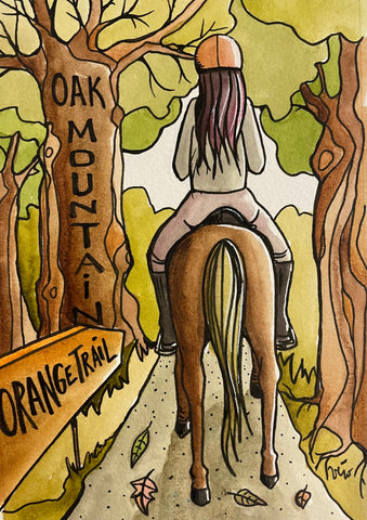 The Equestrian Trail at the Oak - drawing