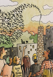 Witness a show of nature - drawing