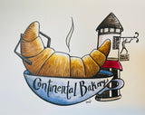 Ah, une boulangerie! - drawing