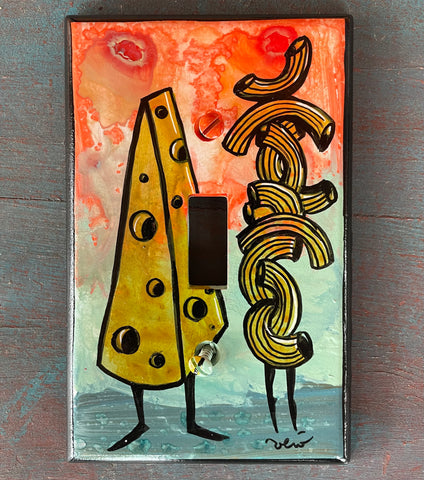 Light Switch Plate - Mac & Cheese