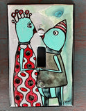 Single Light Switch Plate - Love Birds