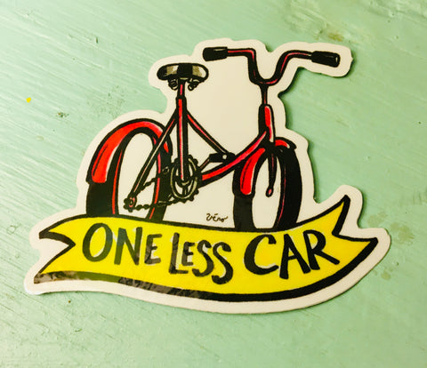 Sticker - one less car