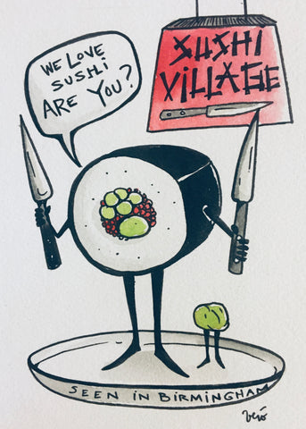 Sushi Village - drawing