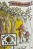 Finding the Flora Johnson trail - drawing