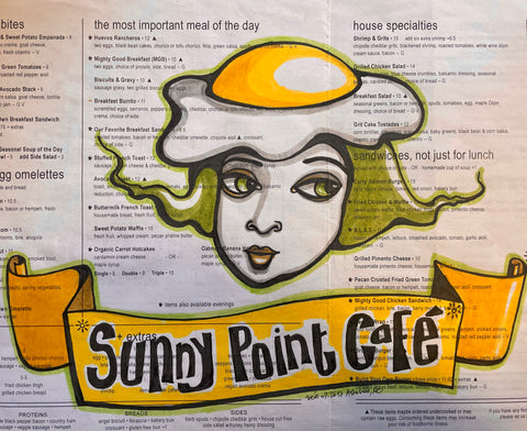Menu drawing - Sunny Point Café