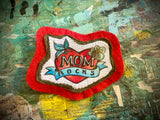Mom Rocks - Heart lapel pin