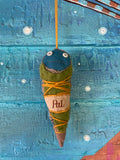 Orphaned sock ornament: Pat