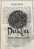 Botanical Inktober Day 13, 2024 "Dahlia”