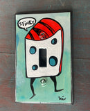 Single Light Switch Plate - Stinky
