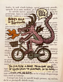 Bikes Rule in Slovenia - original drawing.