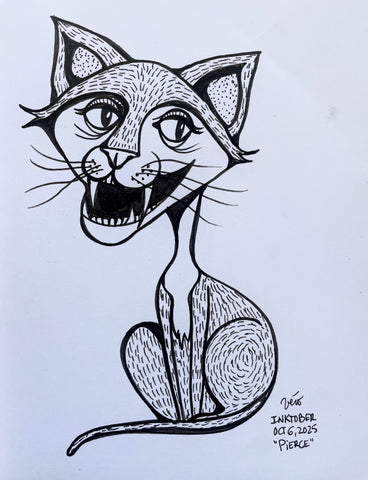 Inktober Day 6, 2025 "Pierce"