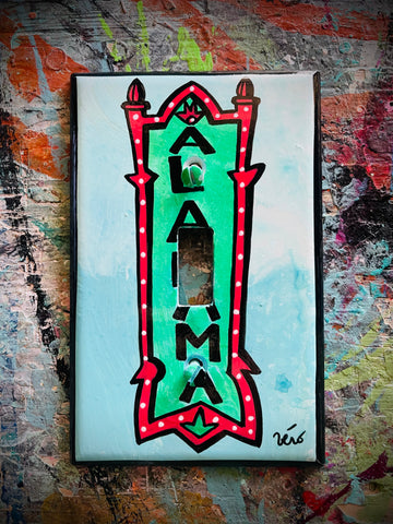 Single Light Switch Plate - Alabama Theatre